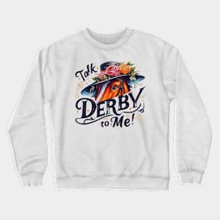 Funny Horse Derby Party Blue Crewneck Sweatshirt